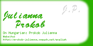 julianna prokob business card